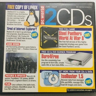 PC World June 2004 Cds x 2 - Image 1 of 4
