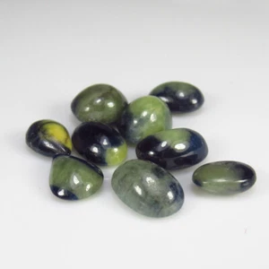 17.64 Ct ~ Natural UnHeated Sapphire Bi-Color Pear Cabochon Set , Srilanka - Picture 1 of 3
