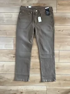 LEVIS Premium 514 Straight Ease Brown Khaki Jeans - 34x32 005141738 - Picture 1 of 11