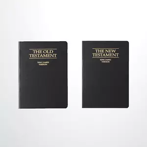 THE BIBLE - OLD TESTAMENT & NEW TESTAMENT KING JAMES VERSION POCKET SIZE 2 BOOKS - Bild 1 von 6