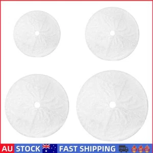 Christmas Tree Skirt Round White Christmas Tree Skirt for Holiday Winter Decor - Picture 1 of 18