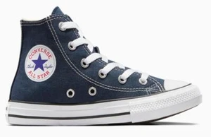 CONVERSE ALL STAR CHUCK TAYLOR SNEAKERS ALTA BIMBO/A 3J233C BLU NAVY - Picture 1 of 8