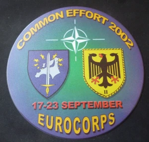 MILITÄR MAUSEMAT EUROKORPS "GEMEINSAME ANSTRENGUNG 2002" WEHRBERIECHSKOMMANDO 11. - Bild 1 von 1