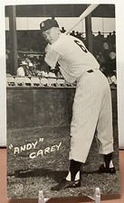 Andy Carey  J.D. McCarthy postcard New York Yankees