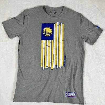 Camisa combinada Golden State Warriors Under Armour para hombre S camiseta de la NBA gris Foto 1 de 4