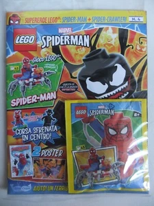 LEGO MAGAZINE MARVEL SPIDER MAN N.4 MINIFIGURE SPIDER MAN+SPIDER CRAWLER BLISTER - Foto 1 di 4