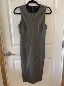 NWT Theory Women’s Grey Sleeveless Dress Wool Blend Size 2 Gorgeous - Picture 1 of 5