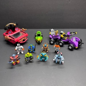Z-Bots Micromachines Lot 3 Fahrzeuge 8 Figuren 1992-1993 Galoob LGTI Vintage Toys - Bild 1 von 18