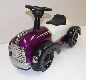 Schön Selten! Vintage Full Size Morgan Cycle lila weiß "KIDS RIDE ON PUSH TOY" Metall - Bild 1 von 10