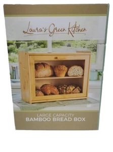 Laura's Green Kitchen, Large Capacity bamboo bread box - Picture 1 of 1