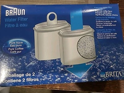 Cartucho de filtro de agua de café Braun Brita Pure Aqua KFT16 NUEVO PAQUETE DE 2.  Foto 1 de 3