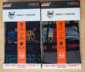 Paar Thieves Herren kleine (2) Packungen mit zwei Paar Boxershorts Superfit Unterwäsche - Bild 1 von 2