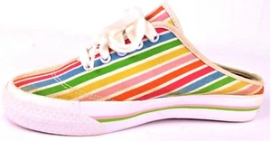 Tommy Hilfiger Women’s Platform Mule Slide Sneaker - W31116  Rainbow - US 7M EUC - Picture 1 of 11