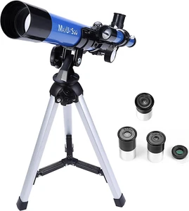 Kids Telescope 400X40Mm with Tripod & Finder Scope, Portable Telescope for Kids - Picture 1 of 6