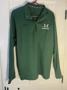 MARSHALL BASKETBALL NIKE DRI FIT QUARTER ZIP MENS PULLOVER SIZE LARGE 0833 - Picture 1 of 11