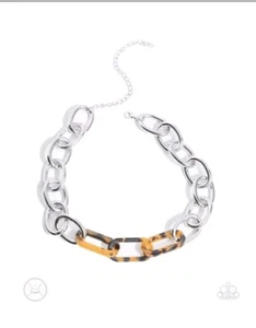 Einzigartiger gehobener brauner Halsreif Halskette Modeschmuck Paparazzi - Bild 1 von 3