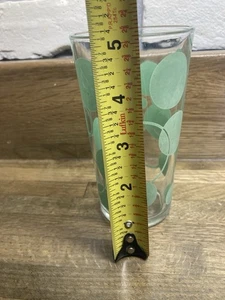 Vintage Mid Century Mint Green Bubbles High Ball Glasses Bar Ware MCM VG++++ - Picture 1 of 2