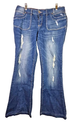 Jeans Ariya para mujer talla 15/16 Bootcut elásticos denim lavado medio calce clásico Foto 1 de 4