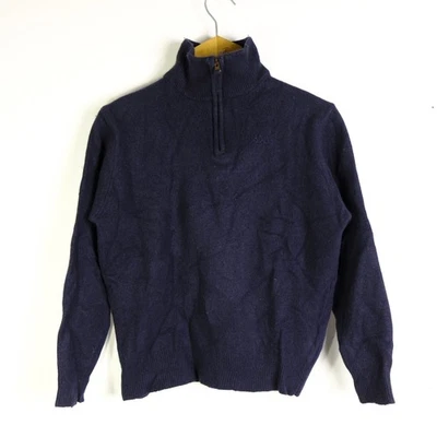 Kappa Maglione Uomo Taglia S Lana Blu Vintage Comodo Invernale Pesante Logo - Immagine 1 di 4