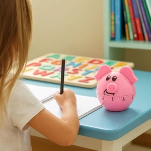60 Minutes Visual Analog Timer Countdown Clock Time Management Kid Adult Tools\ - Picture 1 of 8