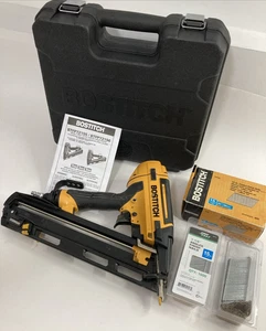 BOSTITCH Smart Point 15-GA Pneumatic Air Angle Finish Nailer BTFP72156 Bundle - Picture 1 of 17