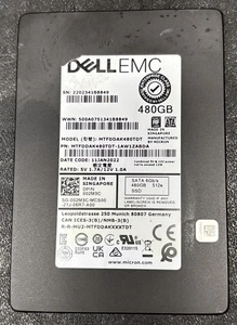 Dell EMC MTFDDAK480TDT 480GB 2.5” SATA SSD Solid State Drive - Picture 1 of 3