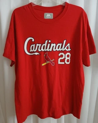 St. Louis Cardinals T-Shirt, Arenado #28 on Back, MLB, XL, Red, Short Sleeve - Image 1 of 4