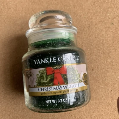 NUEVO Yankee Candle Guirnalda de Navidad Tarro Vela Pequeña 3.7 OZ Difícil de Encontrar Aroma Foto 1 de 4