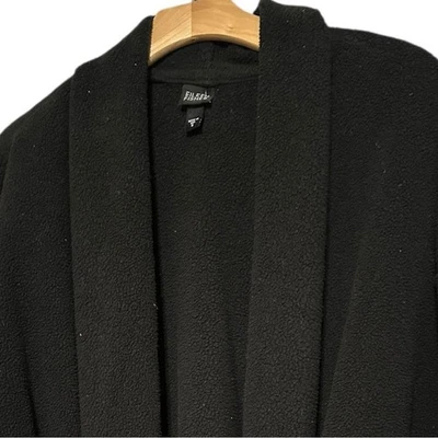 Eileen Fisher Women’s Size S Black Fleece Cozy Long Oversized Robe - Image 1 of 4