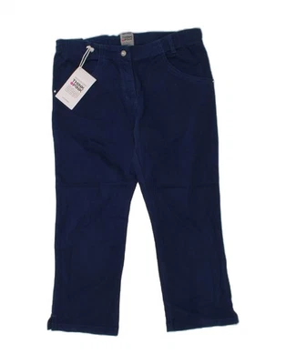 THINK PINK Mädchen Slim Fit Capri Hose 13-14 Jahre W28 L21 dunkelblau CC14 - Bild 1 von 3