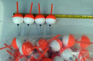 * 50 STÜCK SET Runde 1,5 Zoll Slip-Peg Bobbers gewichtete Schwimmer Styro Crappie Forelle - Bild 1 von 1