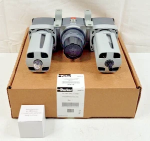 Filtro de partículas montado combinado Parker P33CB94GEANGLNW, 1/2" NPT F+R+L - Imagen 1 de 9