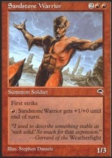 Sandstone Warrior X4 (Tempest) MTG (LP) *CCGHouse* Magic