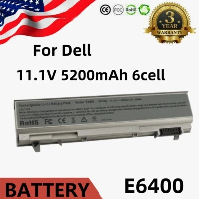 Batería para Dell Latitude E6400 E6410 E6500 E6510 Precision M4400 M4500 M2400 Foto 1 de 4
