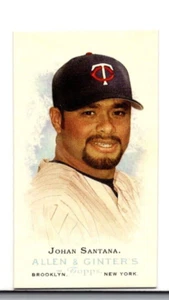 2006 TOPPS ALLEN & GINTER'S BASEBALL MINI 247 A & G BACK  JOHAN SANTANA TWINS - Picture 1 of 2