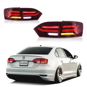 For Jetta 2011-2014 Sagitar 12-14 Tail lights LED DRL w/Sequential Rear Lamps 2X - Picture 1 of 12