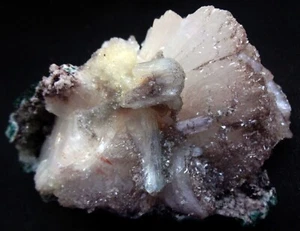 STUNNING HEULANDITE CRYSTALS W/ STILBITE ON MATRIX MINERALS SPECIMENS - Picture 1 of 4