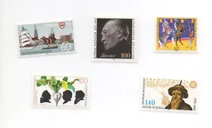 Germania MNH zecca mai incernierata Scott 1738 1739 1740 1741 1742 - Foto 1 di 2