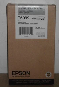 Epson T6039 Tinte Stylus Pro 7800 9800 7880 9880 light light black 2020 OVP A - Bild 1 von 1