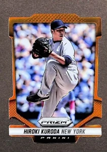 2014 Panini Prizm Prizm Orange Die Cut #133 Hiroki Kuroda /60 - Picture 1 of 3