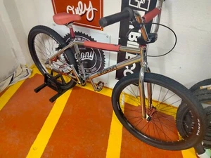 Dk Legend 26" Old School Style Bmx Bike New Complete Red Chrome Looptail - Picture 1 of 4