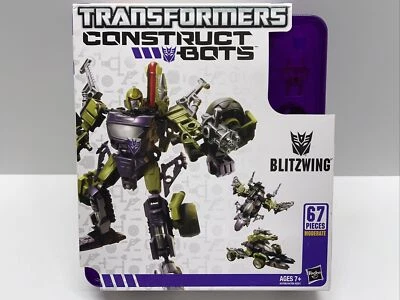 Transformers BLITZWING Construct-Bots Triple Changer Figure 67 Pieces 2013 - NEW - Image 1 of 4