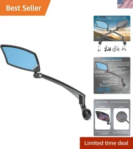 Anti-Glare Adjustable Rearview Bike Mirror - 360° Rotatable & Scratch Resistant - Picture 1 of 8