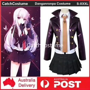 Danganronpa Dangan Ronpa Kyoko Kirigiri Cosplay Costume Full Set Leather Jacket - Picture 1 of 14