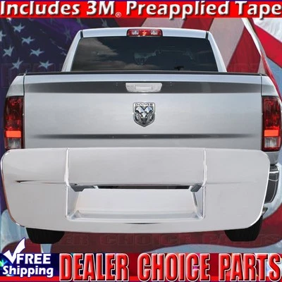 For 2009-2018 Dodge RAM 1500 Chrome Tailgate Handle COVER w/o Key Hole - Image 1 of 2