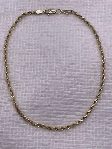 14k Solid Yellow Gold 2mm Rope Link Michael Anthony 8.75 Inch Bracelet - Picture 1 of 5