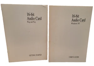 16-bit Audio Card for Windows 95 Getting Started and User's Guide - Picture 1 of 2
