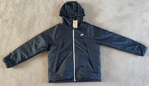 Nike Legacy Therma-Fit Reversible Zip-Up Coat Jacket Black DH2783 010 RRP £140 - Picture 1 of 12