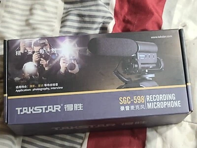 Nuevo micrófono condensador negro para grabación de escopeta Takstar SGC-598 para fotografía Foto 1 de 4