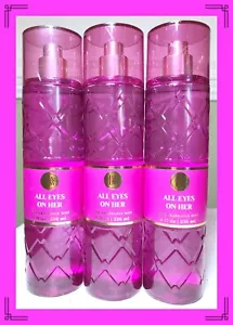 Bath & Body Works ALL EYES ON HER 8 fl oz Fine Fragrance Mist Spray x3 Jasmine - Picture 1 of 4